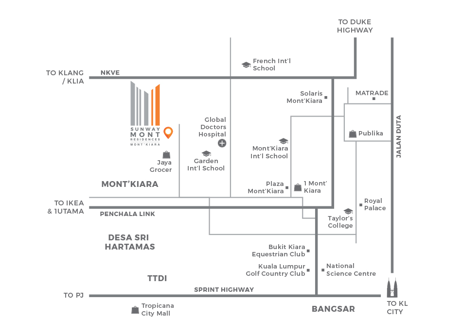 Sunway Mont Kiara | Location